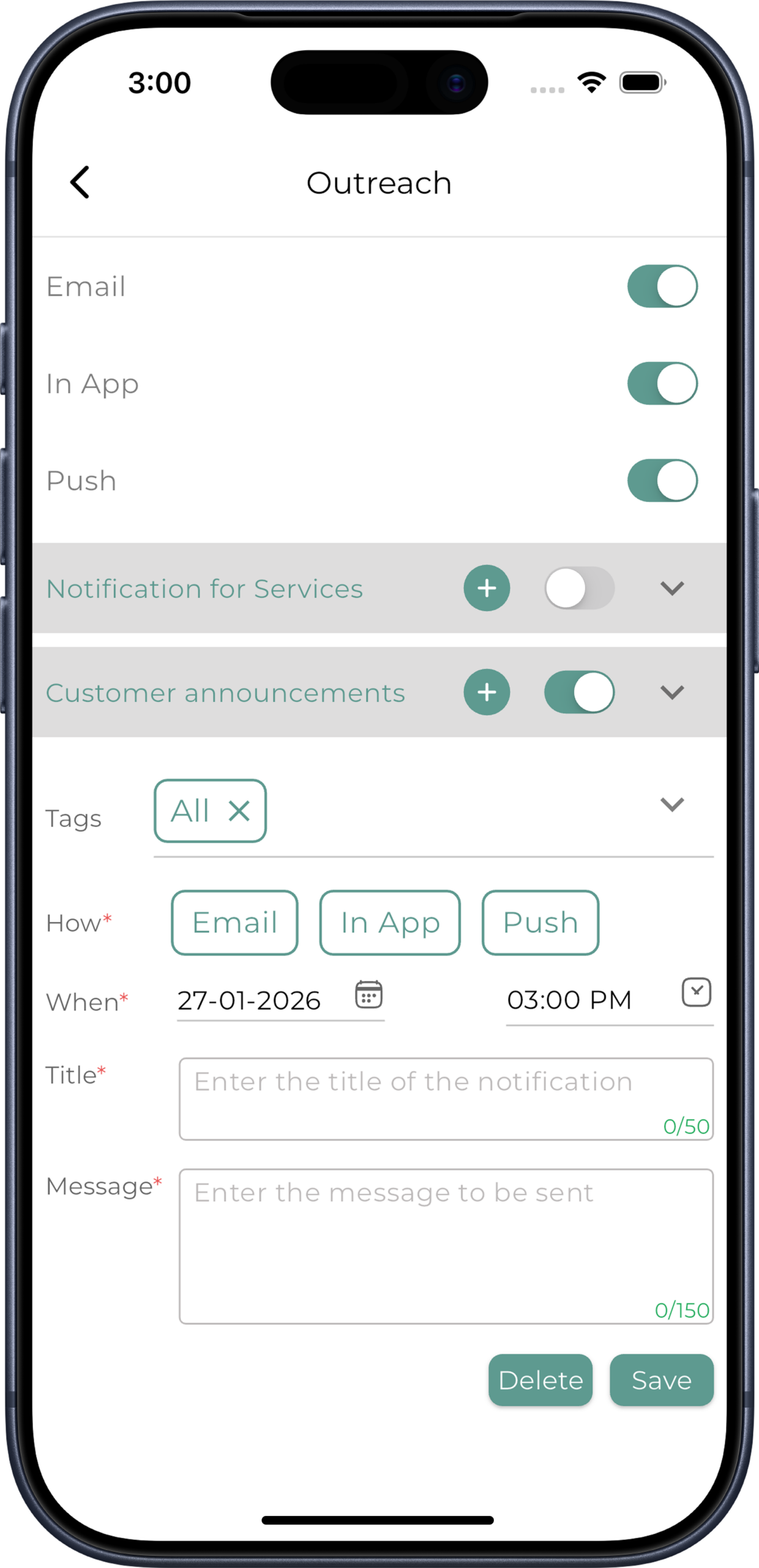 All Features automated outreach