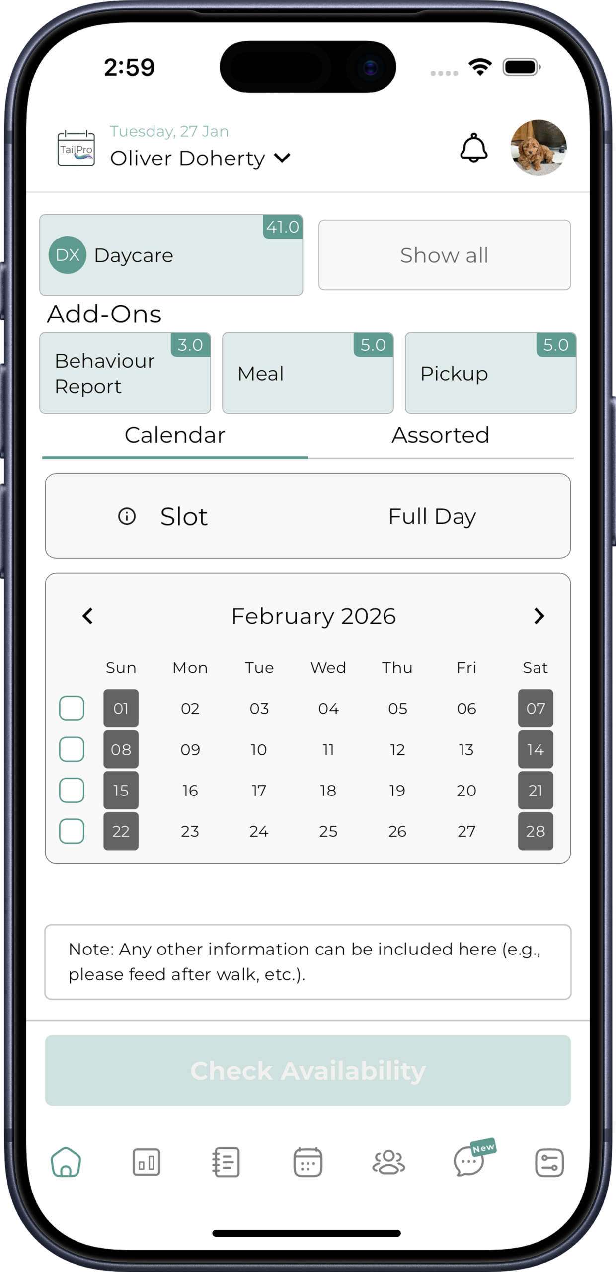 All Features away time